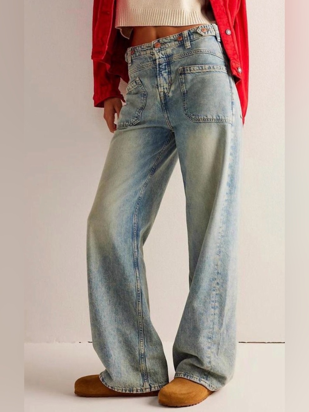 FREE PEOPLE palmer cuffed jean in la la land
